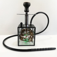 New hookah lion style chicha nargile LED acrylic glass hookah